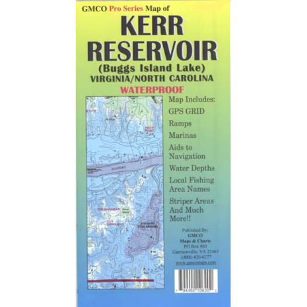 Buggs Island Lake Map Kerr Reservoir / Buggs Island Lake Pro Series - Gmco Maps